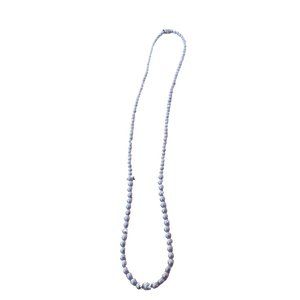 36 inch long Light gray acrylic eternity necklace 4093